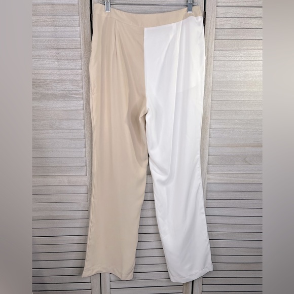 BLAZER SET Colorblock Tan & White-Large - Picture 5 of 5